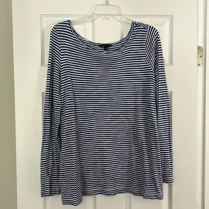 Banana Republic long sleeve tee - blue and white